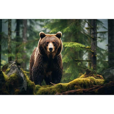 Tableau Forêt Ours